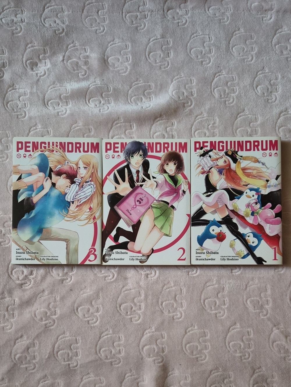Manga Penguindrum Volumes 1-3 - White, Pink, Blue Covers